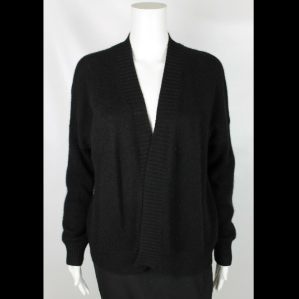 Skull Cashmere Black & White Cardigan Sweater XS